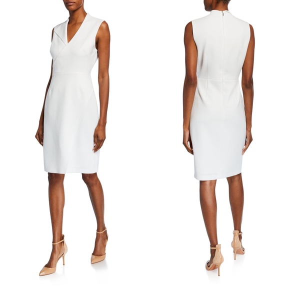 Elie Tahari Elodie Sleeveless V-Neck Sheath Dress - Picture 11 of 16